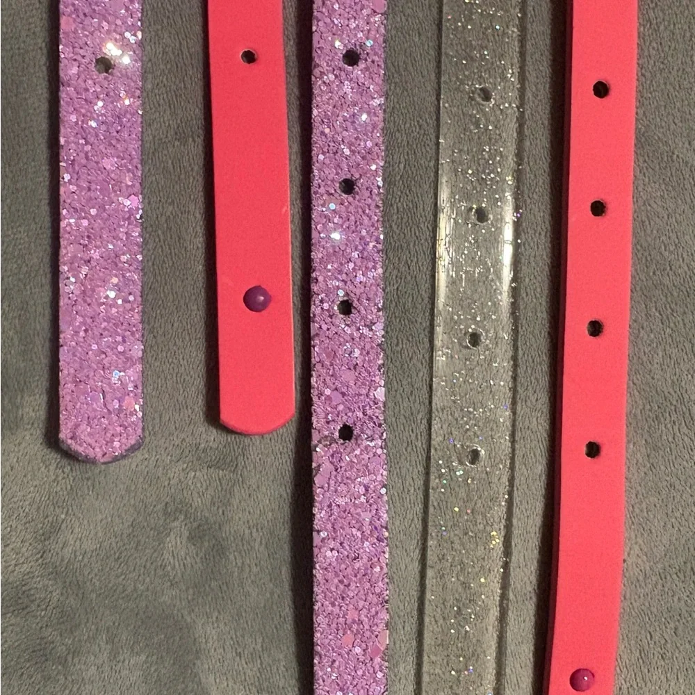 Sparkly Little girl belts (5 belts/2 sizes)